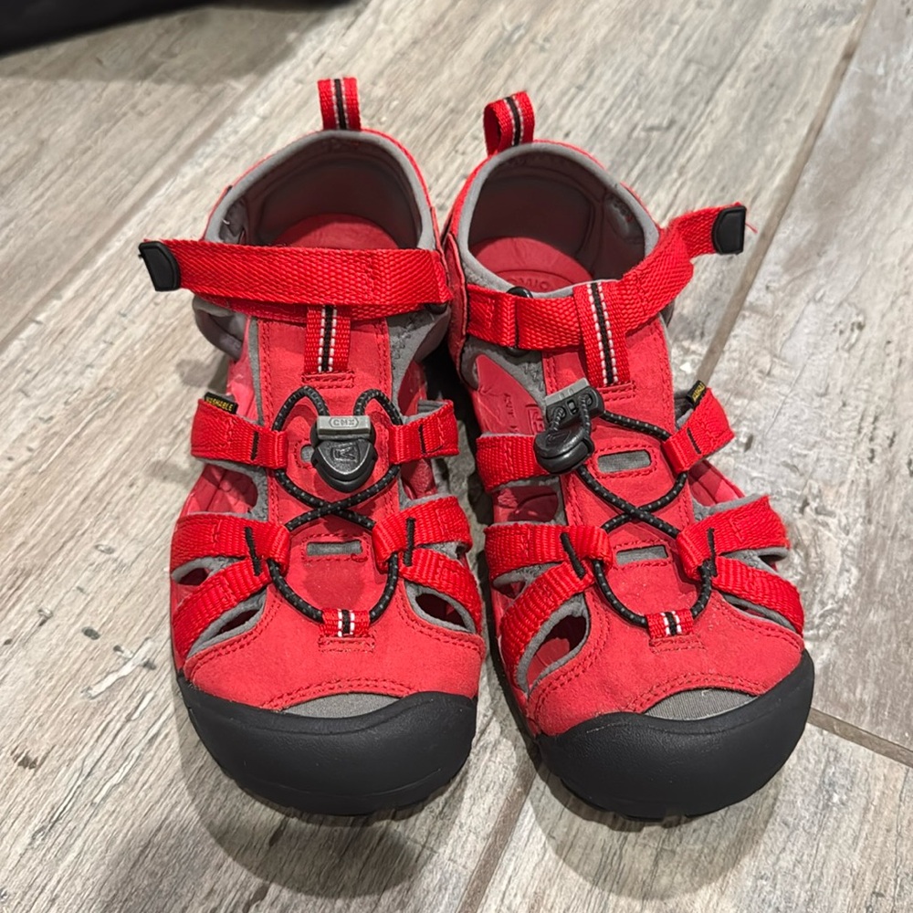 Racing Red Keen KEEN Unisex-Child Seacamp Ii CNX Sandal - Size 3